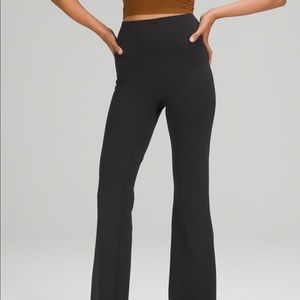 Lulu Lemon high-rise flared yoga pant, black, size 2, NWT